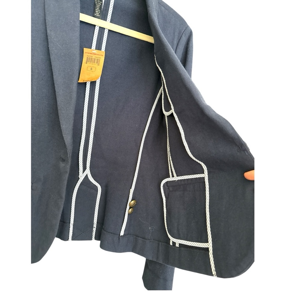 Lucky Brand deconstructed navy blazer size S NWT C0026 - Picture 6 of 6